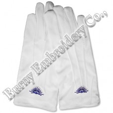 Masonic Regalia Hands Embroidery Gloves